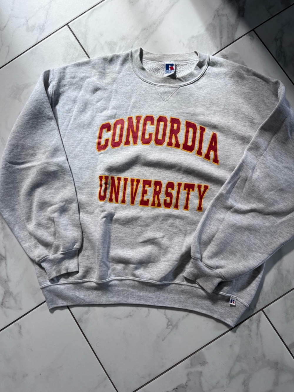Vintage Concordia University Russell Boxy 90’s Graphic Crewneck Sweater L/XL